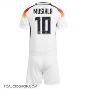 Germania Jamal Musiala #10 Prima Maglia Bambino Europei 2024 Manica Corta (+ Pantaloni corti)